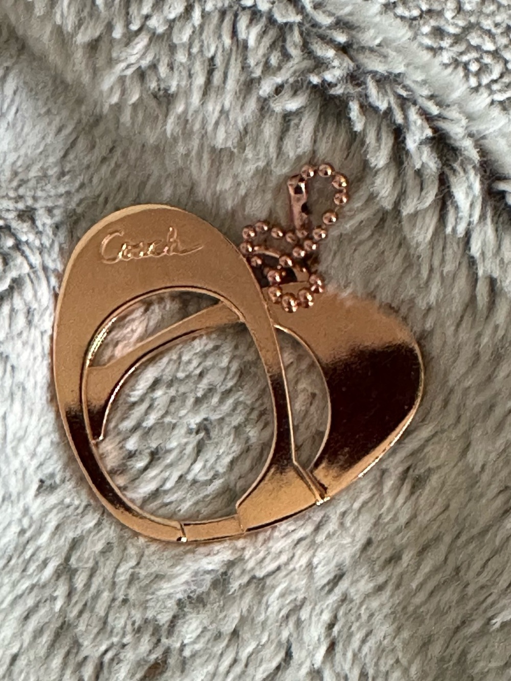 Coach Poppy Heart Charm